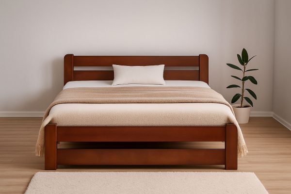 Деревянная кровать Лира 120x200 темный орех