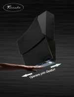 Вытяжка Tornado SKY TOUCH FREE 1100(60) Black наклонная с управлением без касания — изображение 3