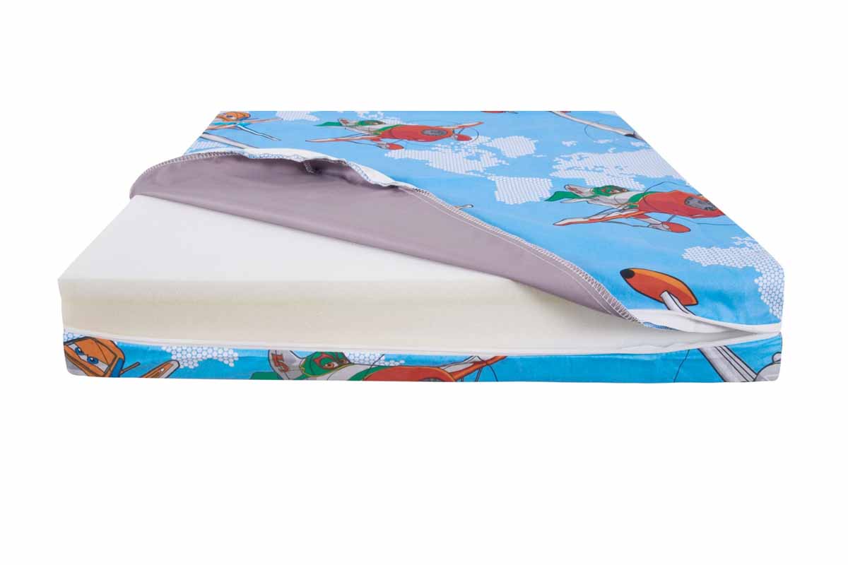 Saltea pentru copii Somnart Memory Impermeabila Aviator 60 x 120 см - imagine 4
