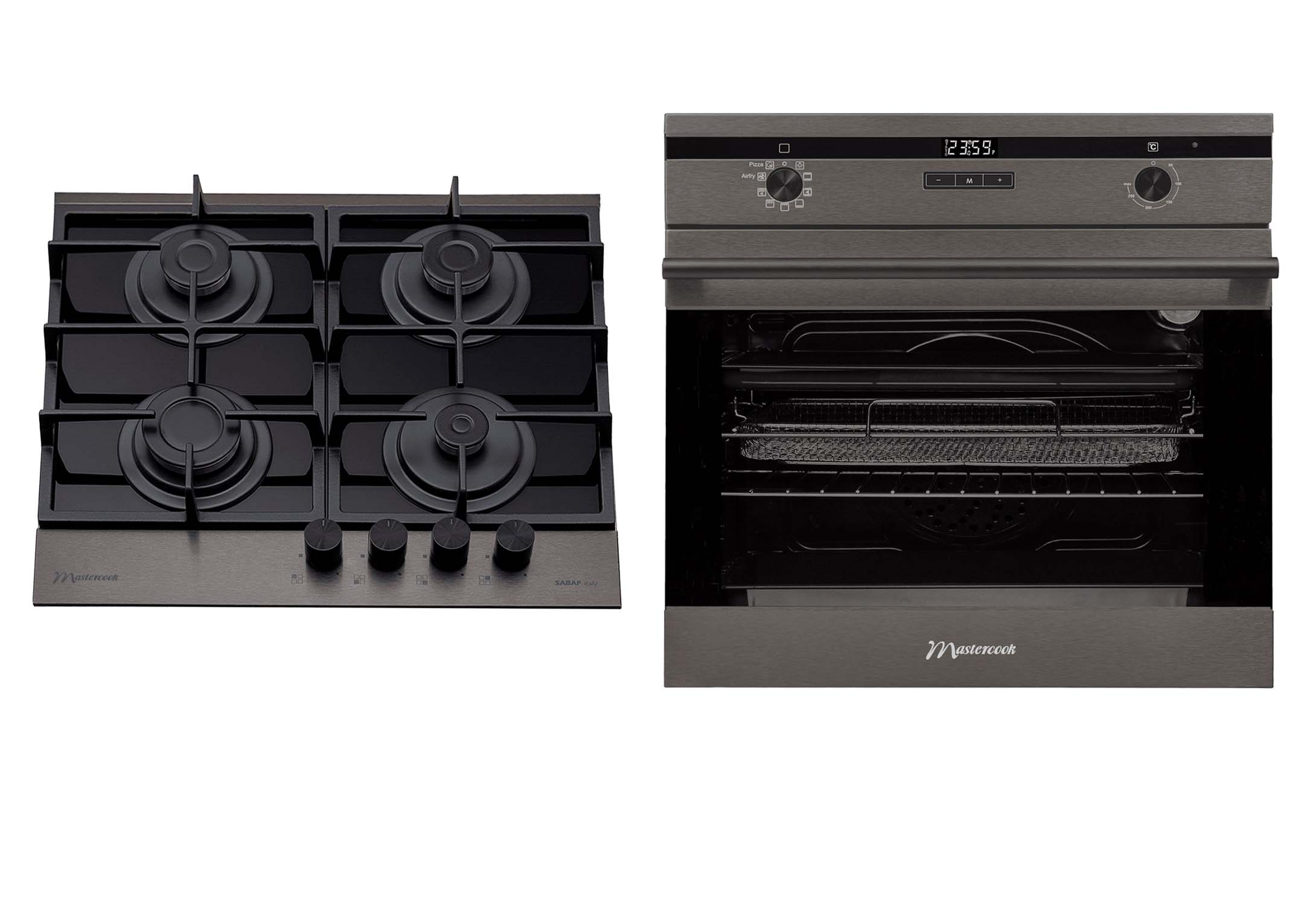 Set cuptor și plita Mastercook Eclipse Dark Inox - imagine 1
