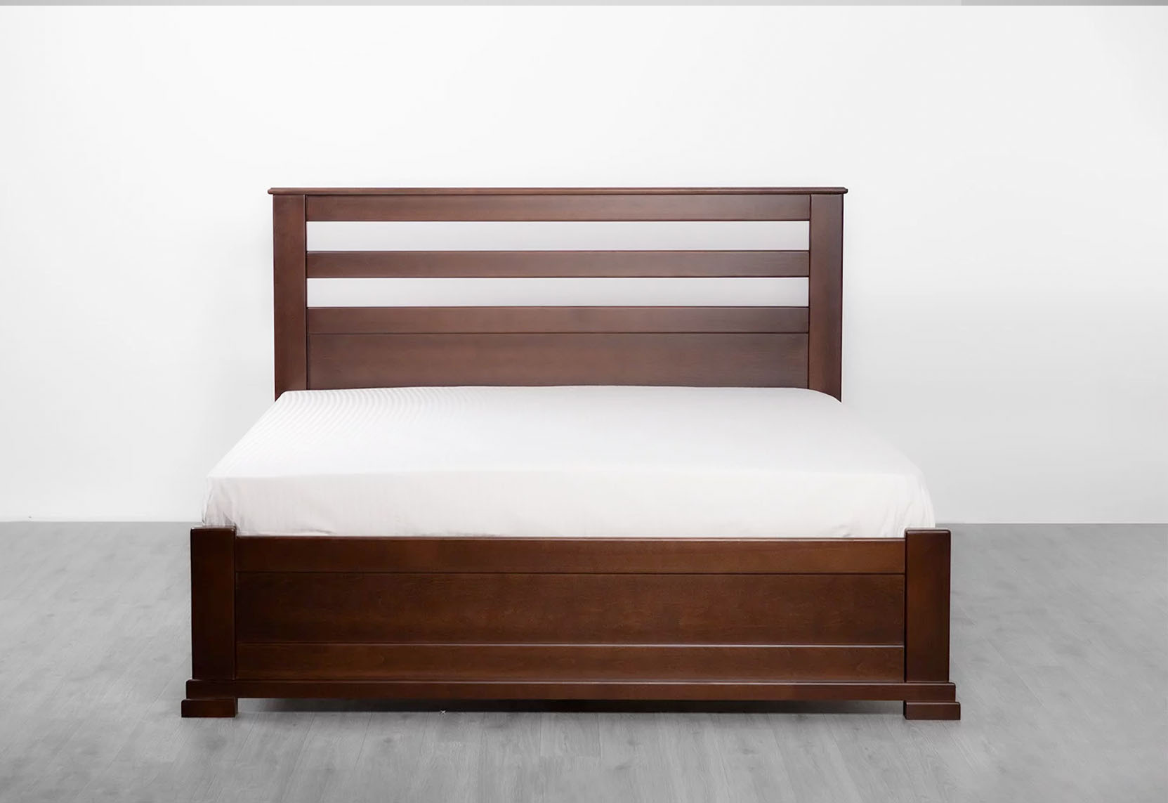 Деревянная кровать Mebli Lev ЛОРД Темный орех