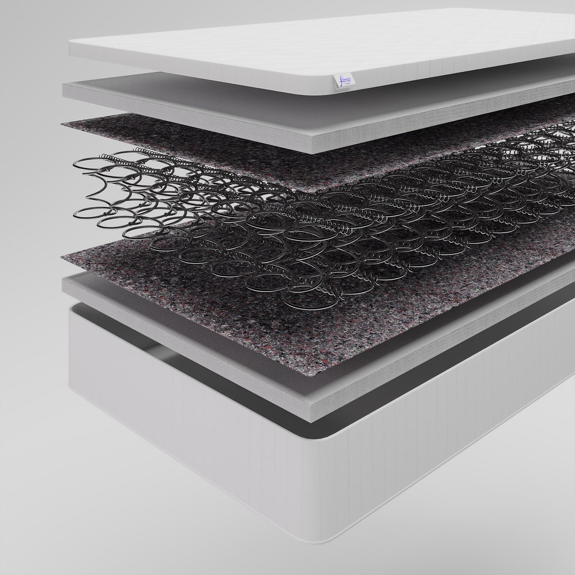 Матрас Almir Classic H-22 cm ортопедический средней жесткости на пружинах Bonel — изображение 5