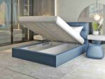 Деревянная кровать Mebel Lev Санремо с мягкой обивкой с отсеком для хранения — изображение 4