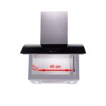 Вытяжка Tornado CORUS 1100(60) LED BL  черная вертикальная  с  производительностью 1100 м3 час — изображение 2