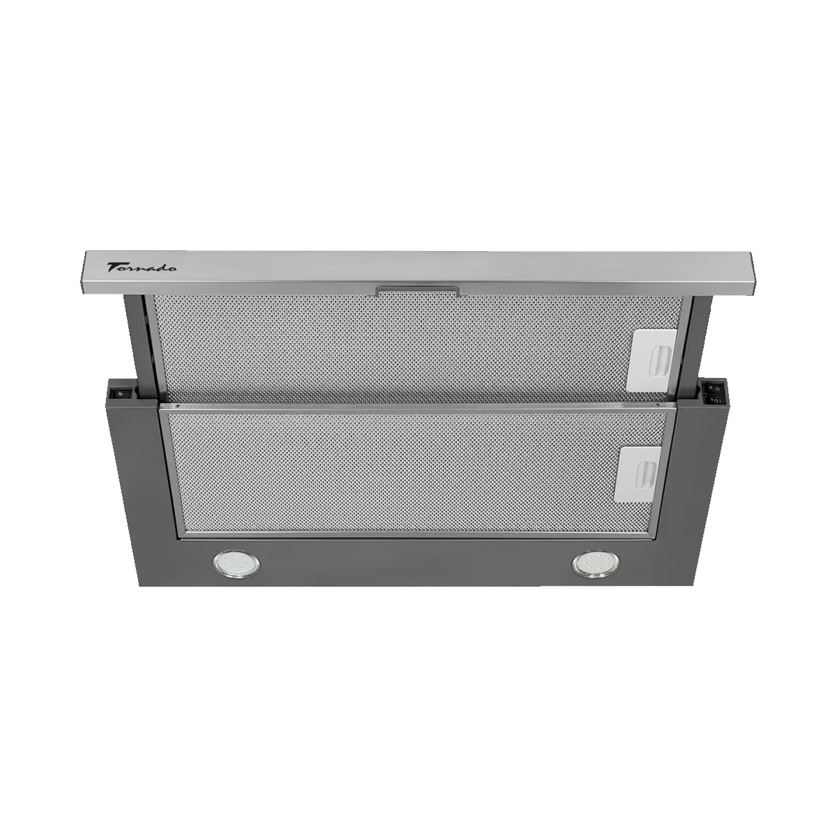 Tornado SOLANO 860(60) IX LED вытяжка телескопическая, 860 м3/час, inox, ширина 60 см, 3 скорости — изображение 5