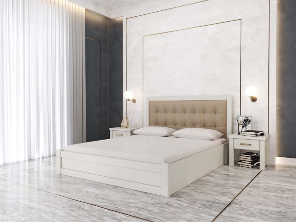 Деревянная кровать ЛОРД 140x200 с отсеком для хранения