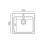 Tonado QUARTZ S530 GREY гранитная кухонная мойка — изображение 2