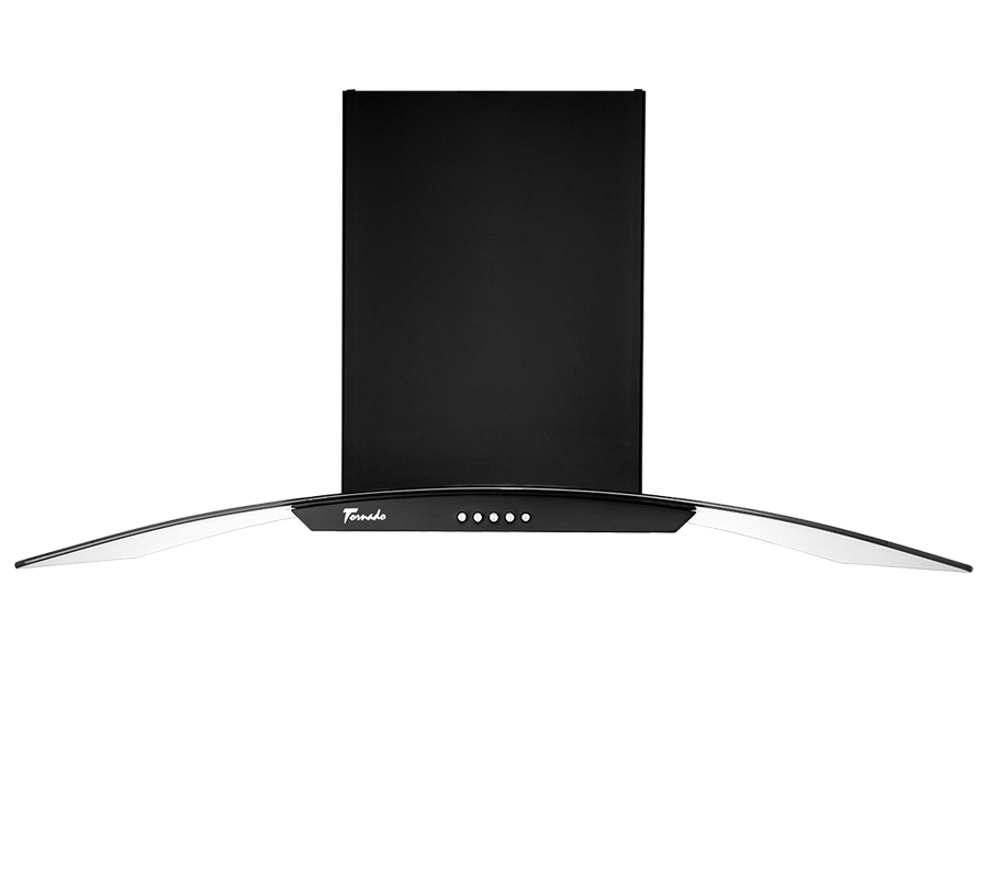 Вытяжка Tornado EVA 1200(90) BL LED черная купольная  1200 м3 час — изображение 2
