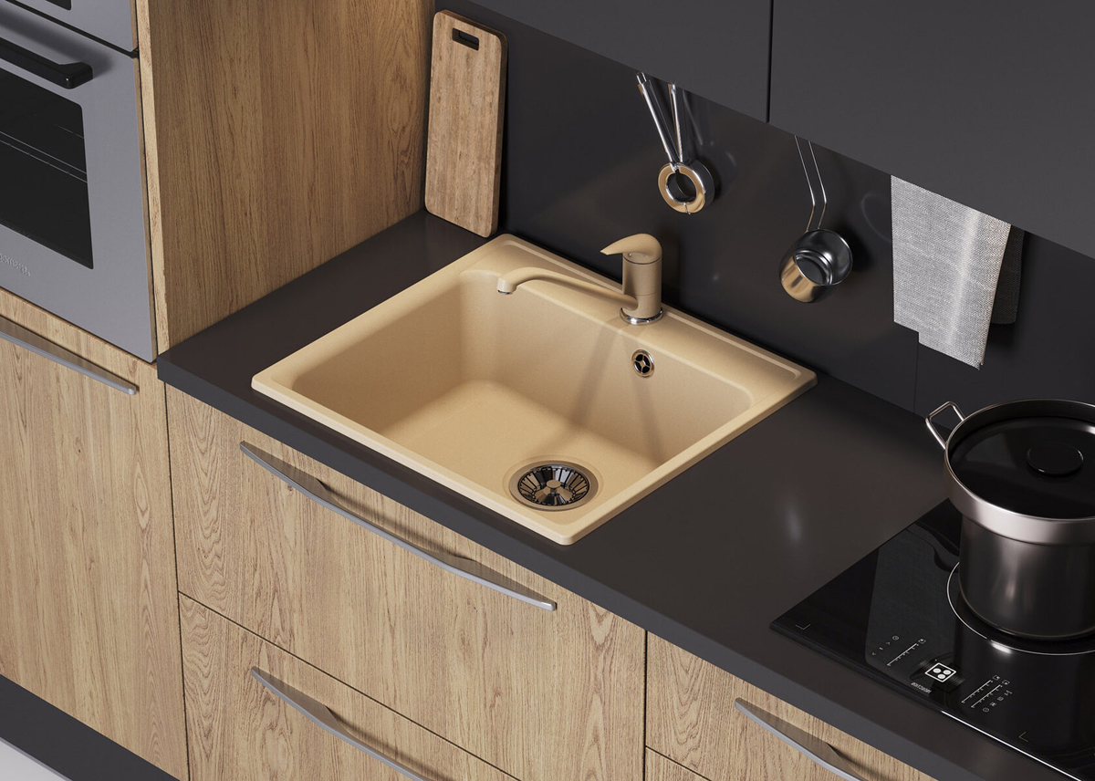 Tonado QUARTZ S530 IVORY гранитная кухонная мойка — изображение 3