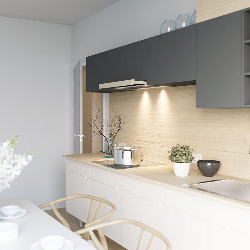 Вытяжка для кухни телескопическая Tornado SONDO 700(60) FG BEJ LED — изображение 3