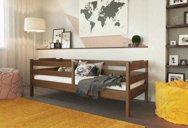 Детская кровать из бука Mebel Lev Милена 90x200 cm с матрасом