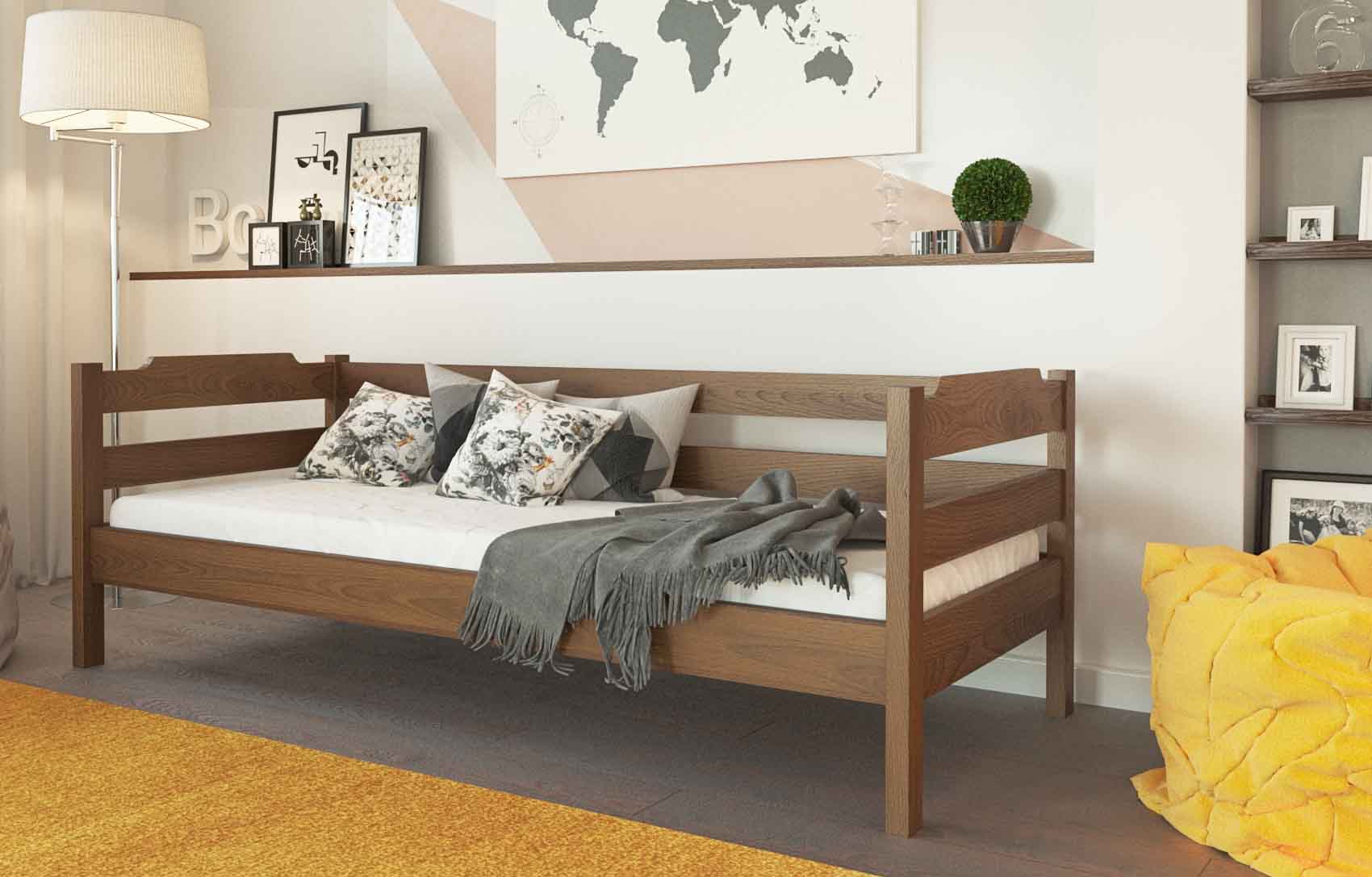 Деревянная детская кровать Mebel Lev Милена 90x200 cm, массив бука