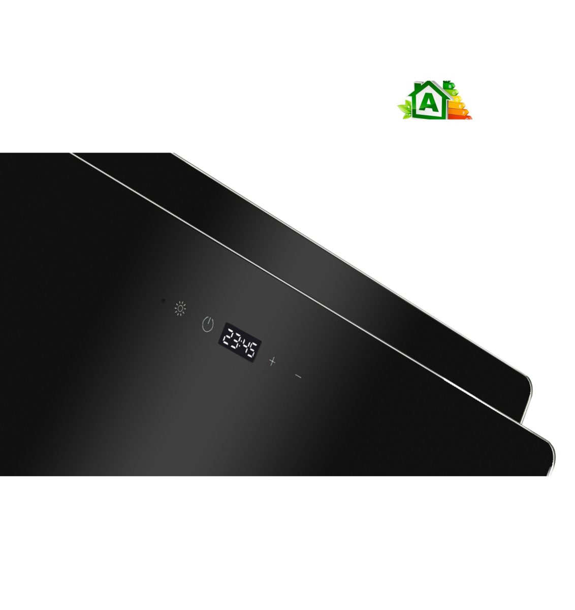 Вытяжка Tornado NOTOS 1200(90) LED BL  черная наклонная с  производительностью 1200 м3 час - Image 3