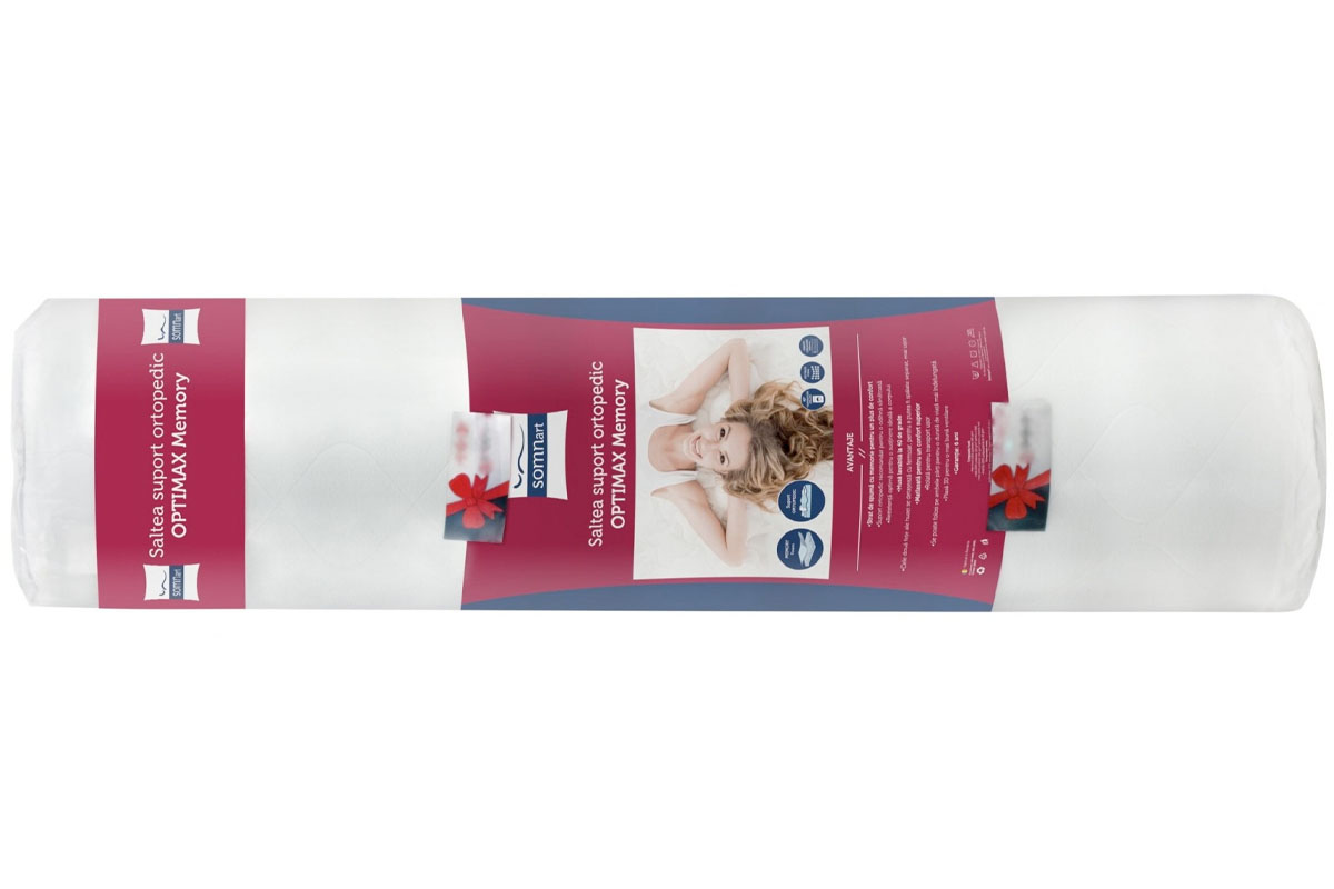 Матрас ортопедический Somnart Optimax Memory с пеной памяти без пружин, высота 18 см, средней жесткости — изображение 3