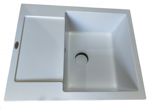 Tonado SOFIA 620*500 WHITE  гранитная кухонная мойка
