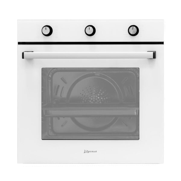 Духовка встраиваемая Mastercook LIRA MC-71M8 WHITE GLASS белого цвета