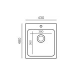 Tonado QUARTZ S430 IVORY гранитная кухонная мойка — изображение 2