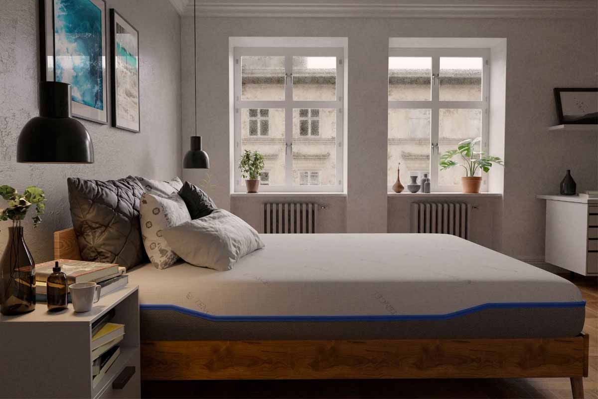 Матрас ортопедический Somnart Domine Tencel Ultra Pocket Multilayer с пеной памяти, высота 24 см, с независимыми пружинами, средней жесткости — изображение 3