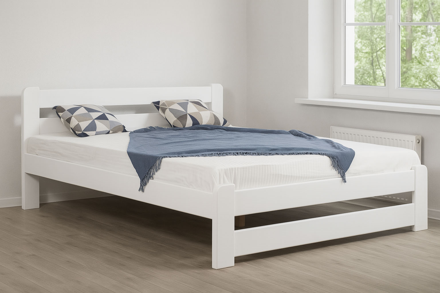 Деревянная кровать Лира 120x200 Бук Белый