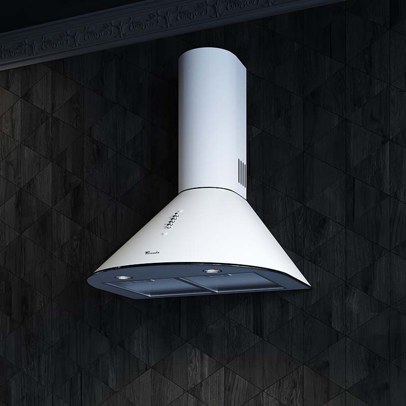 Вытяжка Tornado VIOLA 750(50) WH LED белая 50см  купольная  750 м3 час — изображение 3