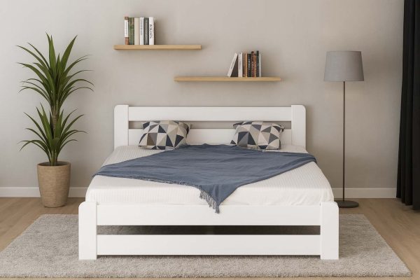 Деревянная кровать Лира 180x200 Бук Белый