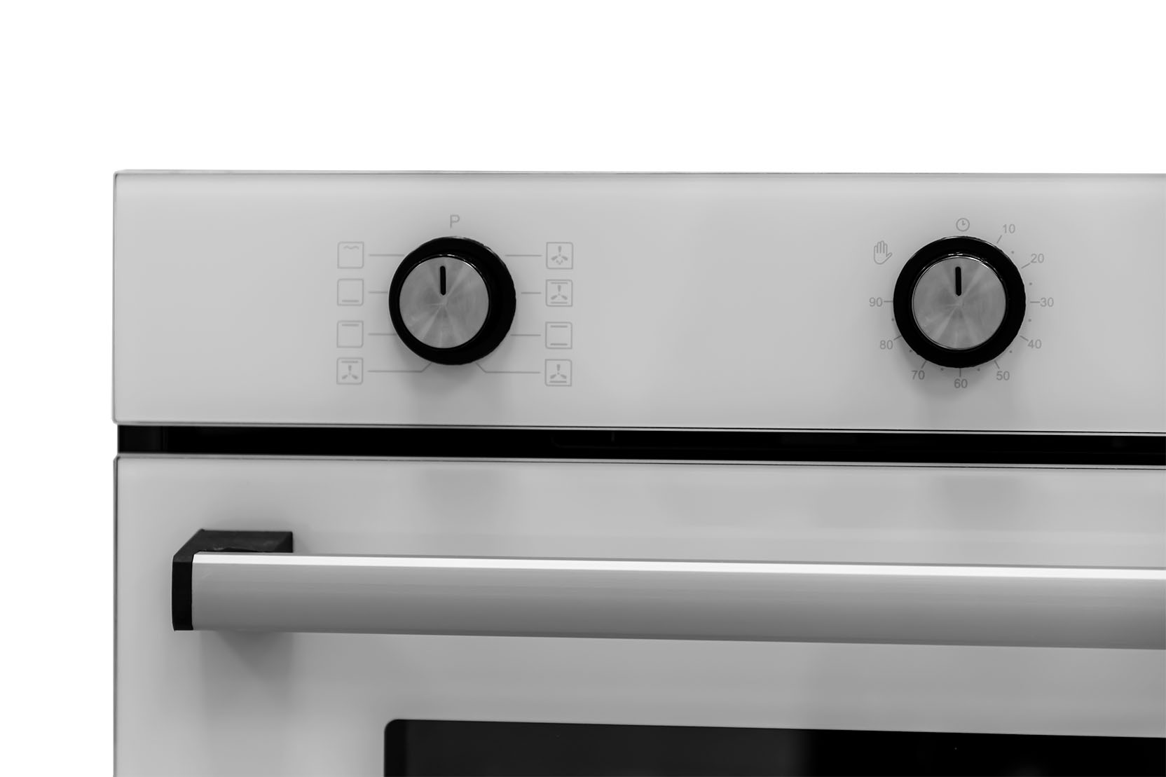 Духовка встраиваемая Mastercook LIRA MC-71M8 WHITE GLASS  белого цвета — изображение 3