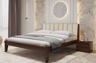 Pat din fag masiv cu spătar moale TOKIO M50