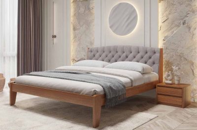 Pat din fag masiv cu spătar moale TOKIO NOVE 50