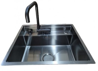 Backer Hide 600-45074 Nano Black Chiuvetă de bucătărie