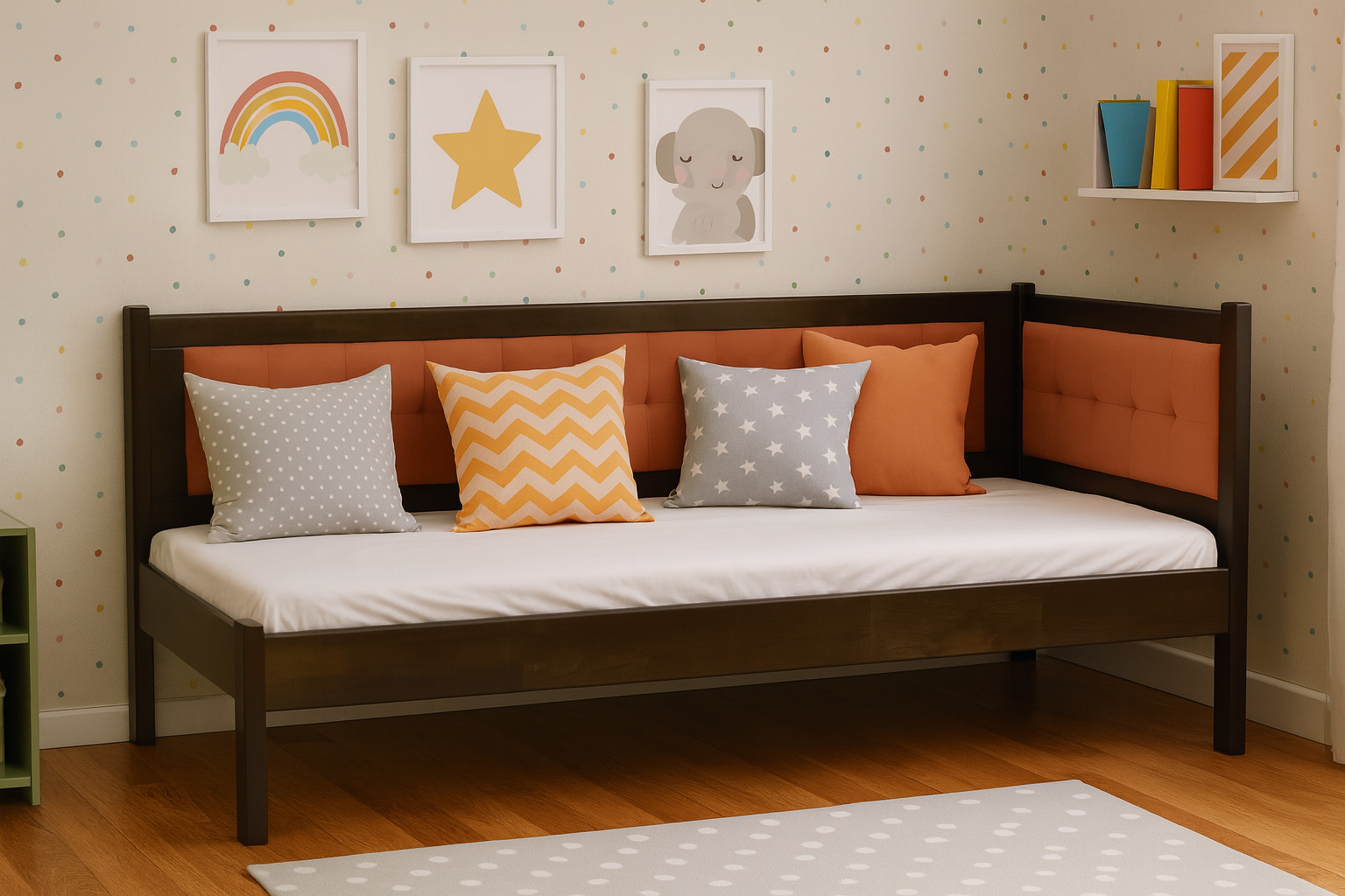 milwoki Pat pentru copii Milwoki cu spătar si partea laterală moale - Image 2