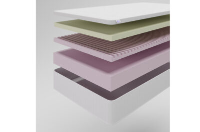 Saltea ortopedica ALMIR DUET cu ecolatex, h - 20 cm, duritate medie