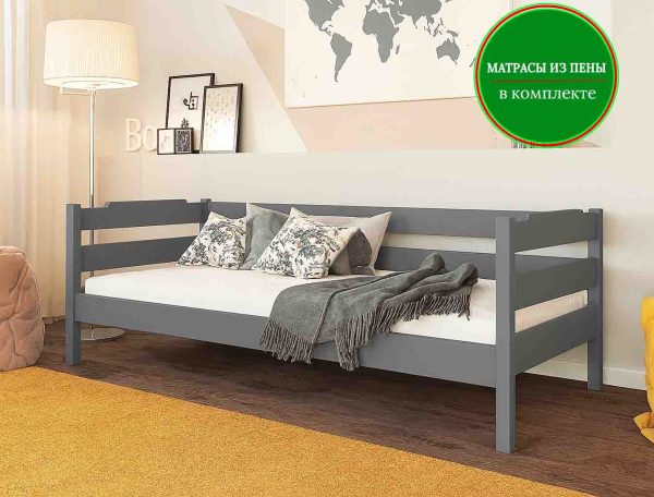 Детская кровать Mebel Lev Милена 90x200 cm с матрасом из пены 15 см