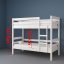 Детская двухъярусная кровать Mebel Lev Милена 2 Люкс, высота 185 см, бук белый