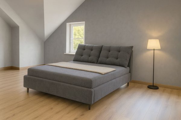 Мягкая кровать Лаура с отсеком для хранения, размер 180x200 см