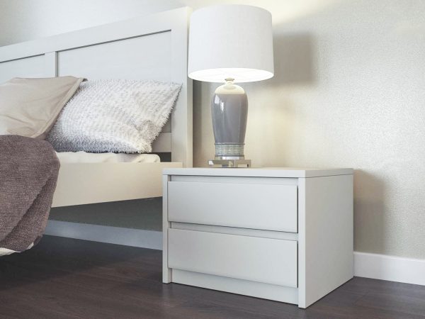 Тумбочка Mebel Lev T3 белая из массива бука от Iason Mobila